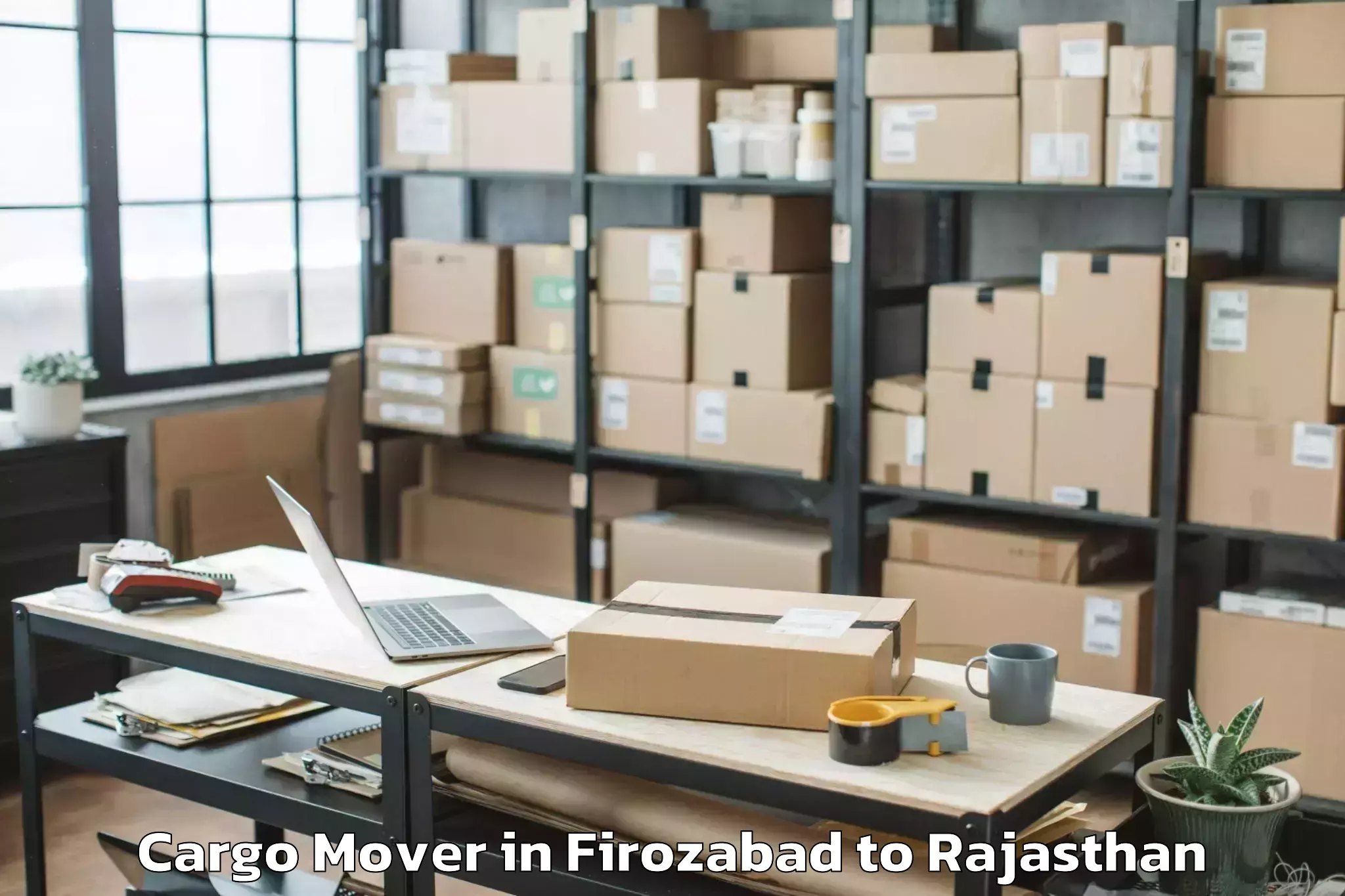 Reliable Firozabad to Ladnu Cargo Mover